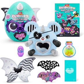 Rainbocorns Monstercorn Surprise Vampire Rat - Surprise Unboxing Soft Toy, Fantasy Monster Gifts for Girls, Imaginary Play with Wearable Accessories in Kuwait