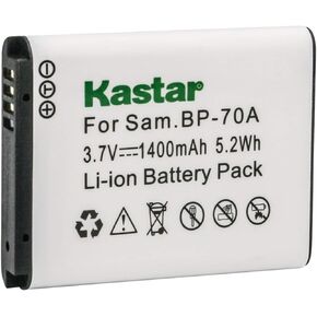 Kastar Battery 1x for Samsung BP-70A BP70A & ST80 ST90 ST95 ST100 ST150F ST700 ST6500 SL50 SL600 SL605 SL630 WB30F WB35F WB50F ES65 ES70 ES80 MV800 DV150F PL20 PL80 PL120 PL170 PL200 TL105 TL110 TL205