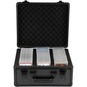 Graded Sports Card Storage Box, Trading Card Storage Box, Graded Card Slab Carrying Case Fits PSA BGS FGS & SGC, Sports & Trading Collector Storage Box fits Pokemon MTG Baseball