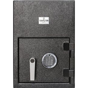 Templeton Safes Standard Depository Drop Slot Safe with Electronic Keypad Combination & Key Backup, 1.12 CBF