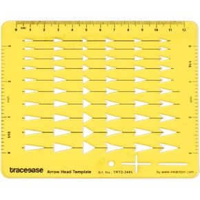 Traceease Arrows Drafting Arrow Head Template Drawing Stencil,Designing Template Measuring Ruler