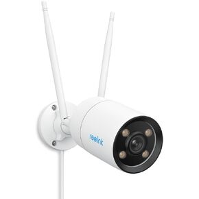 كاميرا أمان خارجية REOLINK ColorX مع رؤية ليلية ملونة حقيقية، 2K 4MP QHD، 5 جيجا هرتز/2.4 جيجا هرتز، فتحة فائقة F1.0، مستشعر متقدم 1/1.8 بوصة، اكتشاف الأشخاص/المركبات/الحيوانات، صوت ثنائي الاتجاه، CX410W