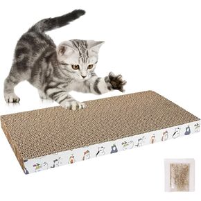 Cardboard Scratcher Pad, 1 Pc Cat Scratchers for Indoor Cats Grinding Claw and Tooth Board Cat Scratcher Cardboard Cat Scratching Board in Kuwait