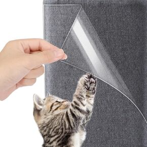 Cat Scratch Deterrent, 8 PCS Anti Cat Scratch Furniture Protector Clear Flexible Furniture Scratch Guards Self-Adhesive Furniture Protectors from Cats for Couch