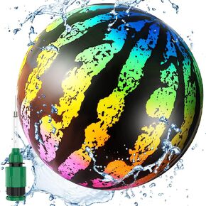 Enhon Swimming Pool Water Ball, 9 Inch Summer Beach Underwater Ball with Hose Adapter for Under Water Passing, Dribbling, Diving, Bouncing, Pool Games for Adults