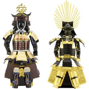 Metal Earth Fascinations 3D Metal Model Kits Armor Set of 2 - Samurai Naoe Kanetsugu - Japanese Toyotomi