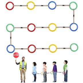 12pcs Toddlers Walking Ropes, Children Detachable Transition Rope Preschool Walking Rope Kids Walking Rope Line for Preschool Daycare Kindergarten Class School Kids Outdoor Supplies