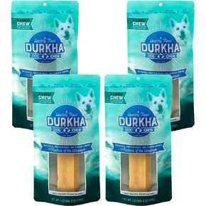 Yak Cheese Chews: Himalayan Yak Cheese Dog Chews- Natural, Healthy & Long Lasting Dog Treats - Grain, Gluten & Lactose-Free Rawhide Alternatives, For Dogs 25 lbs and Smaller, Single Small Stick