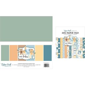 حزمة مجموعة ورق Echo Park: حزمة ورق صلبة مقاس 12 × 12 بوصة من طفلنا الصغير + حزمة ورق مزدوجة الجوانب مقاس 6 × 6 بوصة من طفلنا الصغير in Kuwait