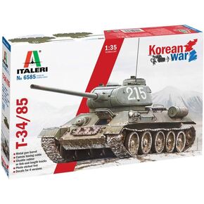 Italeri 6585 T-34/85 Tank Korean War 1/35 Scale Plastic Model Kit
