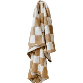 forever french Baby Plush Blanket | for Infant Toddler and Newborn | Receiving Blanket | 100% Microfiber Feather Yarn | Soft Warm Cozy for Crib Stroller & Travel (Black & White Lightning Bolt)