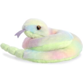 Aurora® Adorable Mini Flopsie™ Lula Snake™ Stuffed Animal - Playful Ease - Timeless Companions - Multicolor 8 Inches