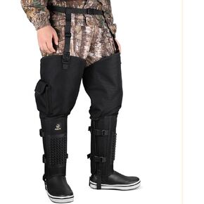 Kalkal Snake Gaiters Leg Guards, 1200D Nylon Waterproof Snake Gaiters for Hunting, Adjustable Snake Chaps Snake Bite Protection for Legs, Snake Gaiters for Men & Women Hiking Snowshoeing