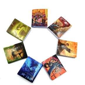Dollhouse Decoration Accessories, 1:12 Dollhouse Miniature Scene Model Novel Books for Bedroom Book Room Play Toy 7 Pcs (Multicolored, 20 x 24 mm)