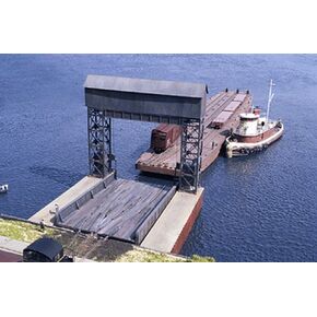 Walthers HO Scale Cornerstone Series® Carfloat Apron 8-1/2 x 8-1/2 x 8-5/8" Height Above Water 21.2 x 21.2 x 21.6cm