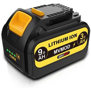 MVMOD 9.0Ah 20V/60V Replacement Battery for DeWalt DCB609, Compatible with DeWalt 20V/60V Cordless Power Tools,Replace for DeWalt Battery DCB206 DCB606 DCB612 Fit for 20V/60V Flexvolt Battery Chargers