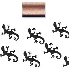 Lizard Rubber Stamp, 1-1/3 Medium Animal Stamp for Scrapbooking Card Making Crafting