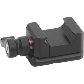 Acouto NATO Clamp Monitor Mount with 1/4 Inch 3/8 Inch Thread Quick Release NATO Rail Lock Clamp for Arri Locating Hole Cold Shoe Mount Camera Cage Expansion Accessories