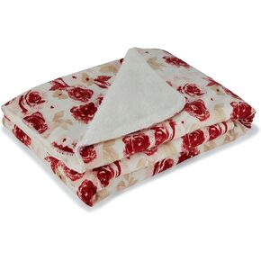 Baby Gear Soft Baby Blanket for Girl Newborn Plush Blanket for Baby 30x40 Flower Print Baby Throw Blanket