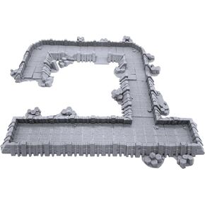 Planetary Outpost Trenches by Makers Anvil - Compatible with Dungeons and Dragons (DND), 28mm Miniature Wargaming, Tabletop RPGs, Wargame Scenery