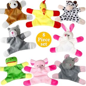 Animal Magnets Toy Set for Refrigerator, Fridge and Board Magnets, Plush Animal Toys (10-Piece Set)