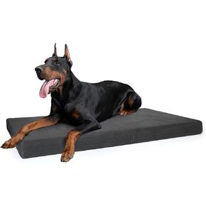 Indestructible Dog Bed for Crate Waterproof,Chew Proof Dog Bed for Aggressive Chewers Large Washable with Cover,Tear Resistant Dog Bed Durable Tough Chewable Scratch Proof Dogs Mat for Kennel