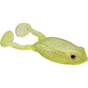 SPRO Fishing SEFF65YLSP Flappin Frog 65 Yellow Sparkle Ewg Double Ss De NSC 4/0
