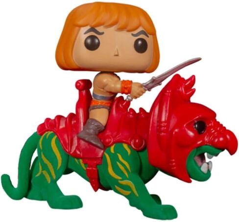 بوب! Rides HE-Man ON Battle CAT 84 Flocked TARGETCON إصدار محدود حصريًا in Saudi Arabia