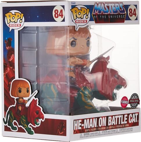 بوب! Rides HE-Man ON Battle CAT 84 Flocked TARGETCON إصدار محدود حصريًا in Saudi Arabia