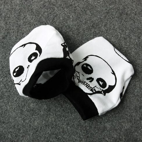 puseky 4pcs Newborn Baby Boys Clothes Skull Romper+Pants+Hat+Mitten Baby Boy Halloween Outfit Set in Saudi Arabia