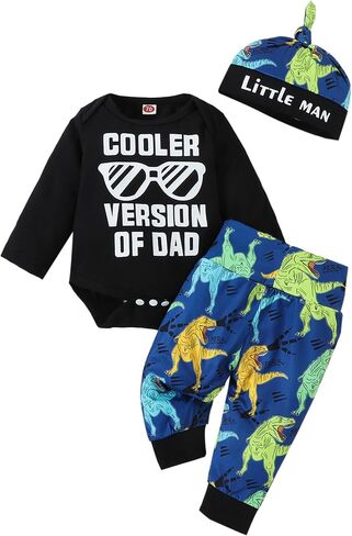 puseky 4pcs Newborn Baby Boys Clothes Skull Romper+Pants+Hat+Mitten Baby Boy Halloween Outfit Set in Saudi Arabia