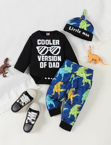 puseky 4pcs Newborn Baby Boys Clothes Skull Romper+Pants+Hat+Mitten Baby Boy Halloween Outfit Set in Saudi Arabia