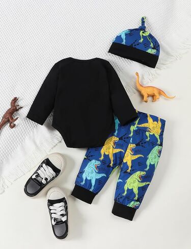 puseky 4pcs Newborn Baby Boys Clothes Skull Romper+Pants+Hat+Mitten Baby Boy Halloween Outfit Set in Saudi Arabia