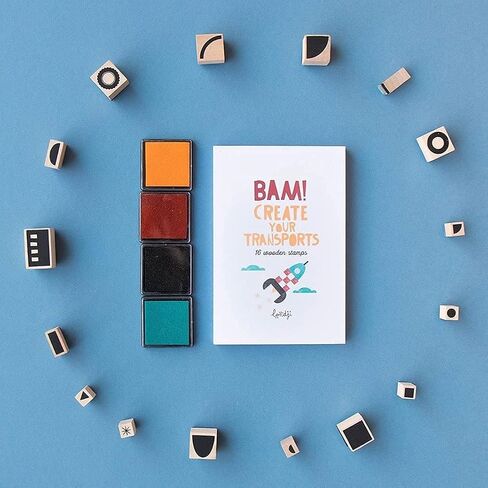Bam! Transports! 16 Wooden Stamps in Saudi Arabia