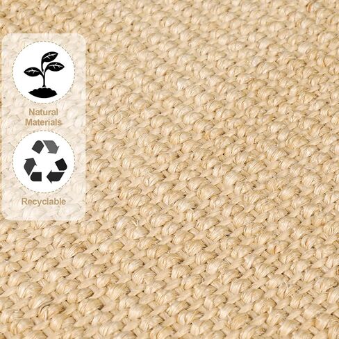 Wedding Pails 2PCS Cat Scratching Mat,23.6x15.7" Natural Sisal Cat Wall Scratcher with Hook Loop Tape Cat Scratching Rug for Indoor Cats,Stick on Floor and Wall,Protect Carpet Couch Furniture in Kuwait