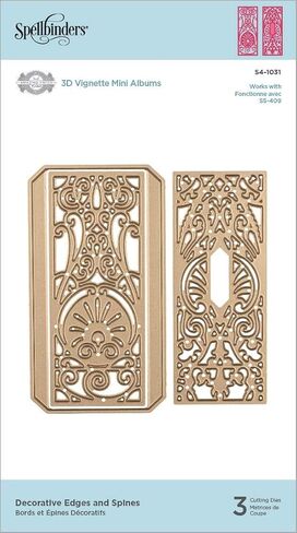 SPELLBINDERS PAPERCRAFTS, INC SHAPEABILITIES DIES EDGE SPINE، الحواف والأشواك المزخرفة in Saudi Arabia