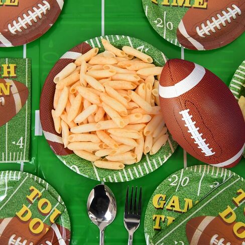 مجموعة لوازم حفلات كرة القدم تكفي 50 شخصًا، تتضمن أطباق عشاء مقاس 9 بوصات، وأطباق حلوى مقاس 7 بوصات، ومناديل - ديكورات حفلات أعياد ميلاد كرة القدم لمحبي الرياضة وحفلات استقبال المولود الجديد in Kuwait