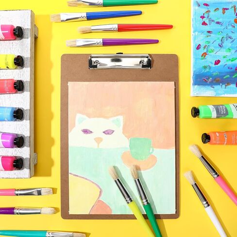 Jutom 240 Pieces Paint Brushes for Kids Round Flat Toddler Paint Brushes Set Chubby Paintbrushes Kids Easy Hold and Clean Toddler Craft Supplies for Acrylic Oil Watercolor Washable Paint, Multicolored in Saudi Arabia