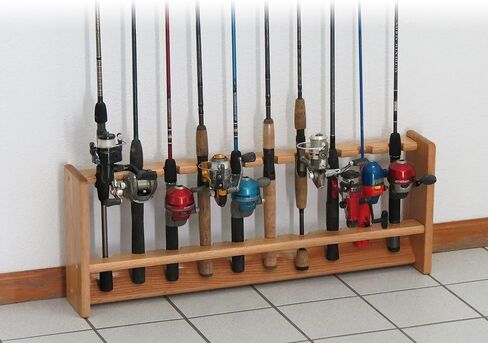 Wooden Mallet, 10, Black Fishing Rod Rack in Kuwait
