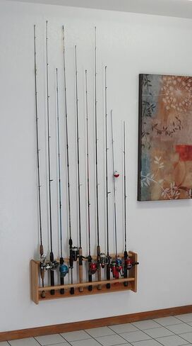 Wooden Mallet, 10, Black Fishing Rod Rack in Kuwait