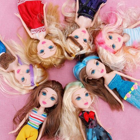 Liberty Imports 12 Pack: American Fashion Beauty Dolls in Individual Boxes - 10" Girls Runway Divas Multipack Toys Bundle Bulk Party Favors Supplies (10") in Saudi Arabia