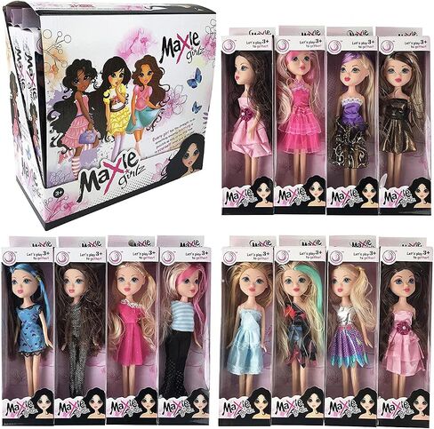 Liberty Imports 12 Pack: American Fashion Beauty Dolls in Individual Boxes - 10" Girls Runway Divas Multipack Toys Bundle Bulk Party Favors Supplies (10") in Saudi Arabia