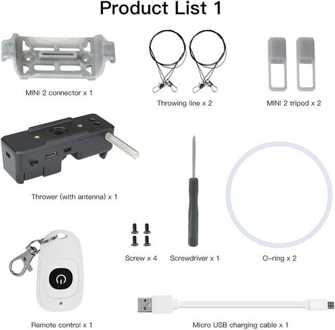 جهاز توصيل الحمولة من RCGEEK متوافق مع جهاز إسقاط قاذف النقل بدون طيار DJI Mavic Mini 2 in Kuwait
