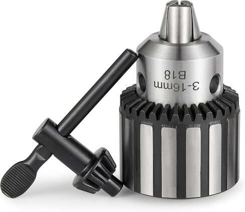 Eumtenr Heavy Duty R8 Drill Chuck, 5/8" Capacity with R8 Precision Shank and K32 Chuck Jaw Tightening Key (B18 3-16 MM) in Saudi Arabia