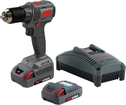 Ingersoll Rand D3141-K22 1/2" 20V Cordless Compact Drill Driver 2 Battery Kit, 450 in-lb Torque, Keyless Chuck, Pistol Grip in Saudi Arabia