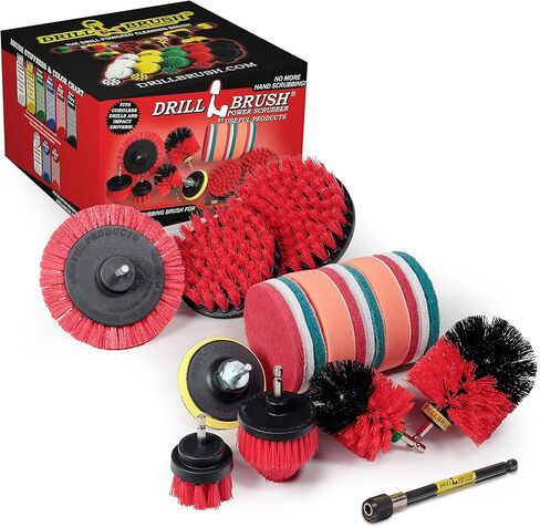 Drill Brush Power Scrubber by Useful Products - Toilet Brush - Bathroom Cleaner - Shower Cleaner - Bathroom Accessories Set - Cleaning Kits - Toilet Scrubber - Spin Brush for Cleaning Bathroom in Saudi Arabia