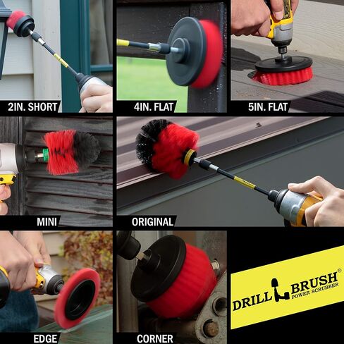 Drill Brush Power Scrubber by Useful Products - Toilet Brush - Bathroom Cleaner - Shower Cleaner - Bathroom Accessories Set - Cleaning Kits - Toilet Scrubber - Spin Brush for Cleaning Bathroom in Saudi Arabia
