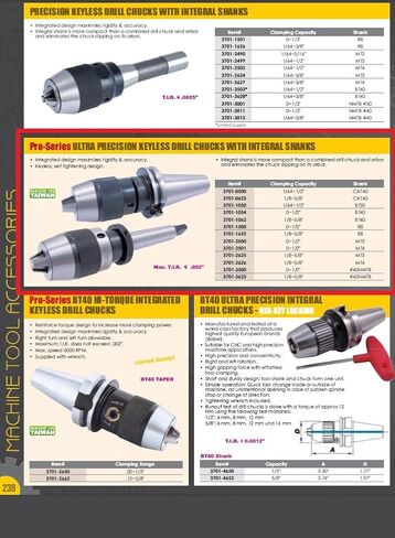 VERTEX 3701-2626 1/8-5/8 Inch MT4 Integrated Keyless Drill Chuck in Saudi Arabia