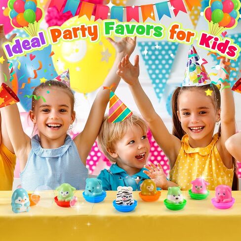 20 PCS Squishy Animals Toys, Birthday Gifts for Kids Classroom Prizes Treasure Box Toys Party Favors Desk Pets Sensory Toys for Autism Goodie Bags Pinata Stuffers for Toddler Boys Girls in Saudi Arabia