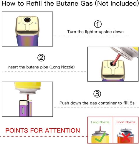 ولاعة شعلة مع ولاعة نفاثة رباعية ولاعة لهب وردي، ولاعة غاز بوتان قابلة لإعادة الملء، ولاعة غاز قابلة للتعديل مع نافذة مرئية للوقود، ولاعة مقاومة للرياح للرجال والنساء، هدية (غاز البوتان غير متضمن) in Kuwait
